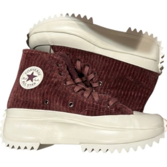 Converse Run Star hike platform dark wine sneaker size 5 women - Picture 1 of 4